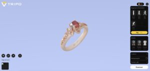 AIで生成したジュエリーの画像から3Dモデルを自動生成してみる